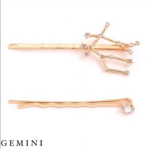 GEMINI ▫️ Zodiac Hair Pin Set